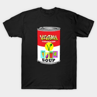 Vegan Soup Can 2 by LowEndGraphics T-Shirt